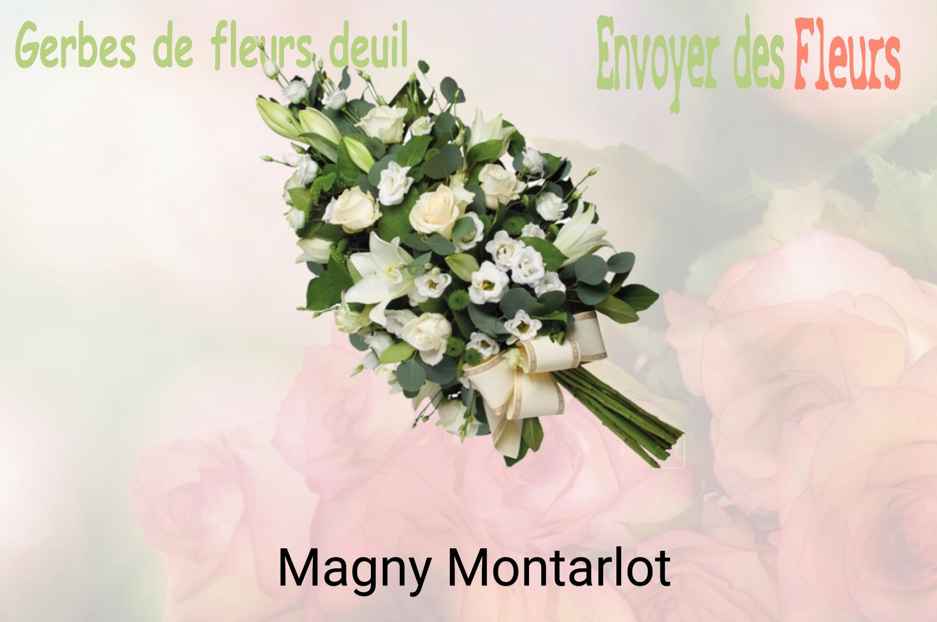 Gerbe de fleurs de deuil livrée à Magny-Montarlot